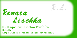 renata lischka business card